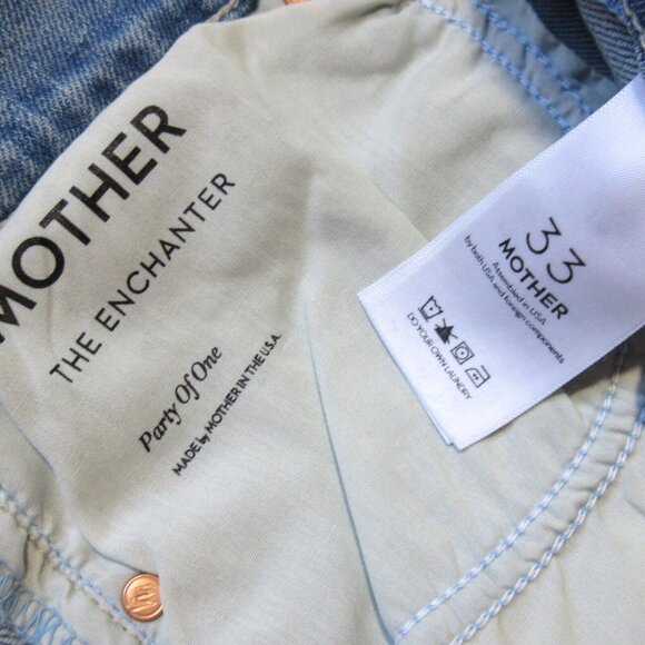 NWT Mother The Enchanter in Party Of One Stretch Wide Leg Jeans 33 - Picture 4 of 10